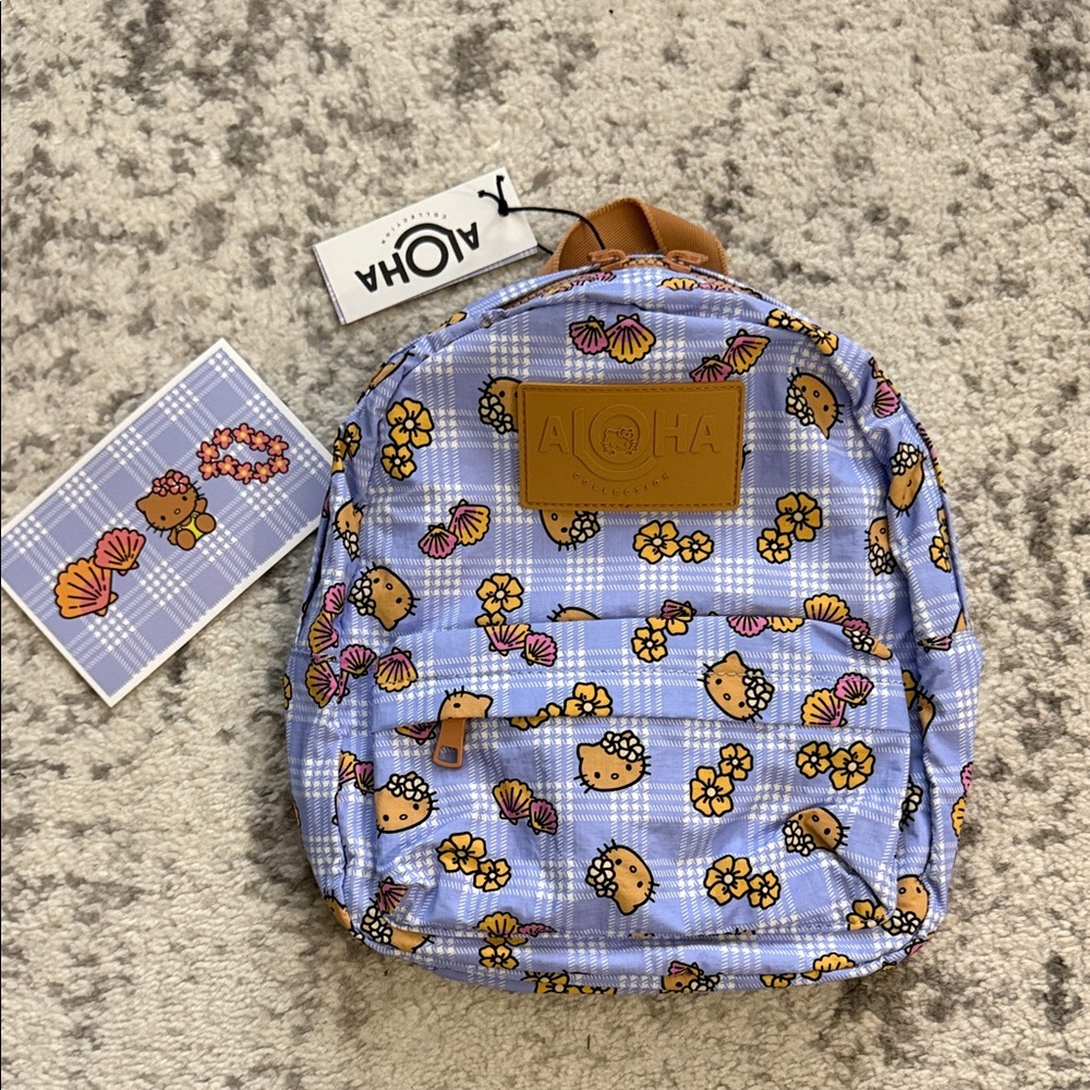 Aloha Collection Hello Kitty Palaka Mini Backpack NWT